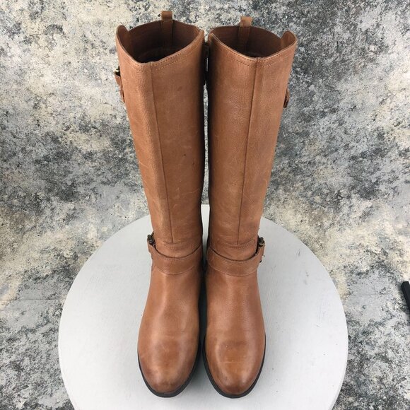 Naturalizer Women's Size 9M Jillian Brown Leather Knee High Tall Riding Boots - Picture 3 of 16